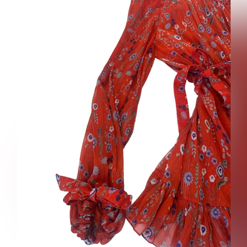 Revolve Alexis Edyta floral print one-shoulder mini dress - Picture 9 of 14